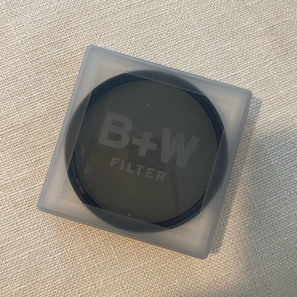 B + W lens filter for camera